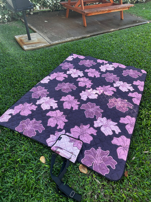 HIBISCUS REVERSIBLE PICNIC/ BEACH BLANKET