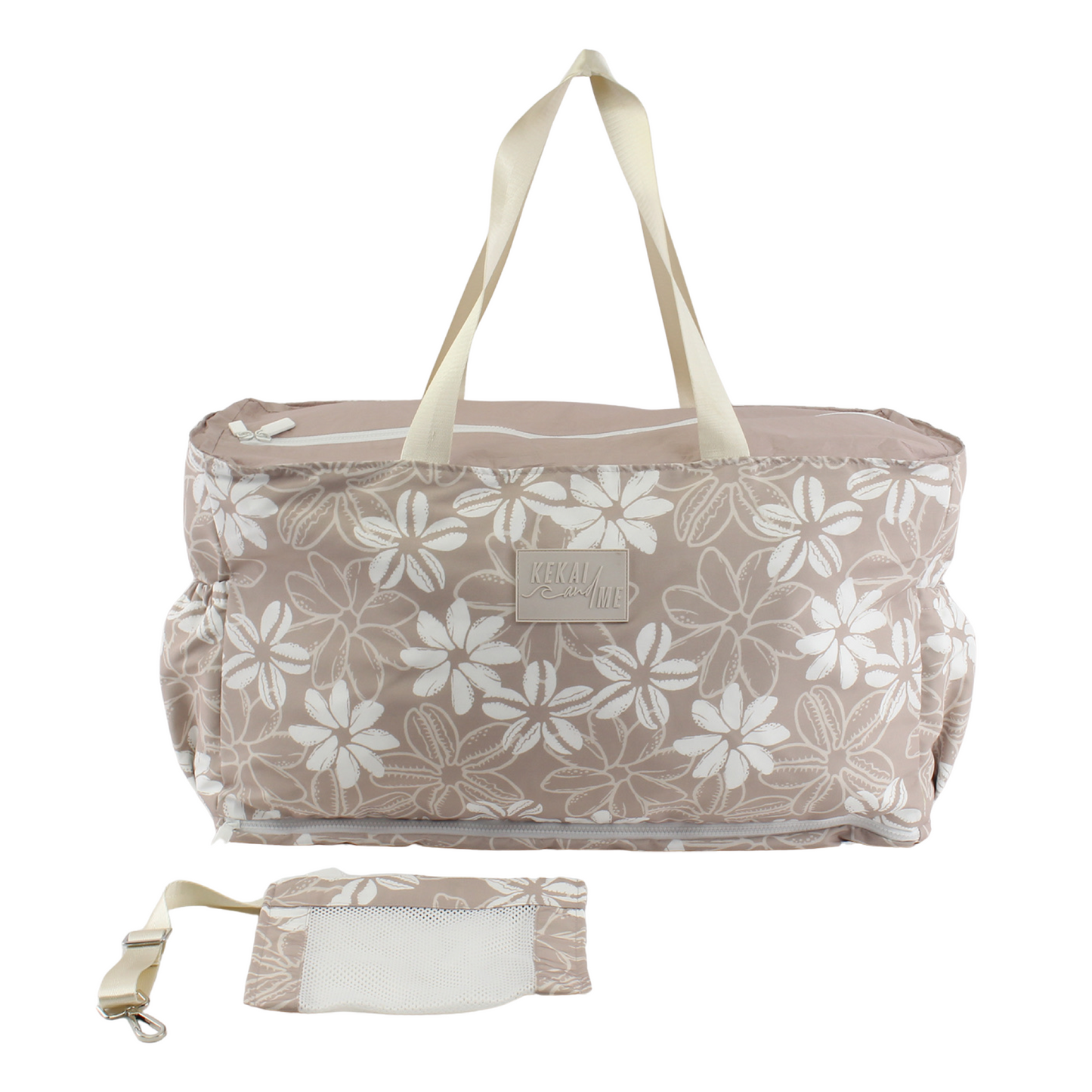 TIARE SHELLS SAND FREE TOTE BAG W/ POUCH