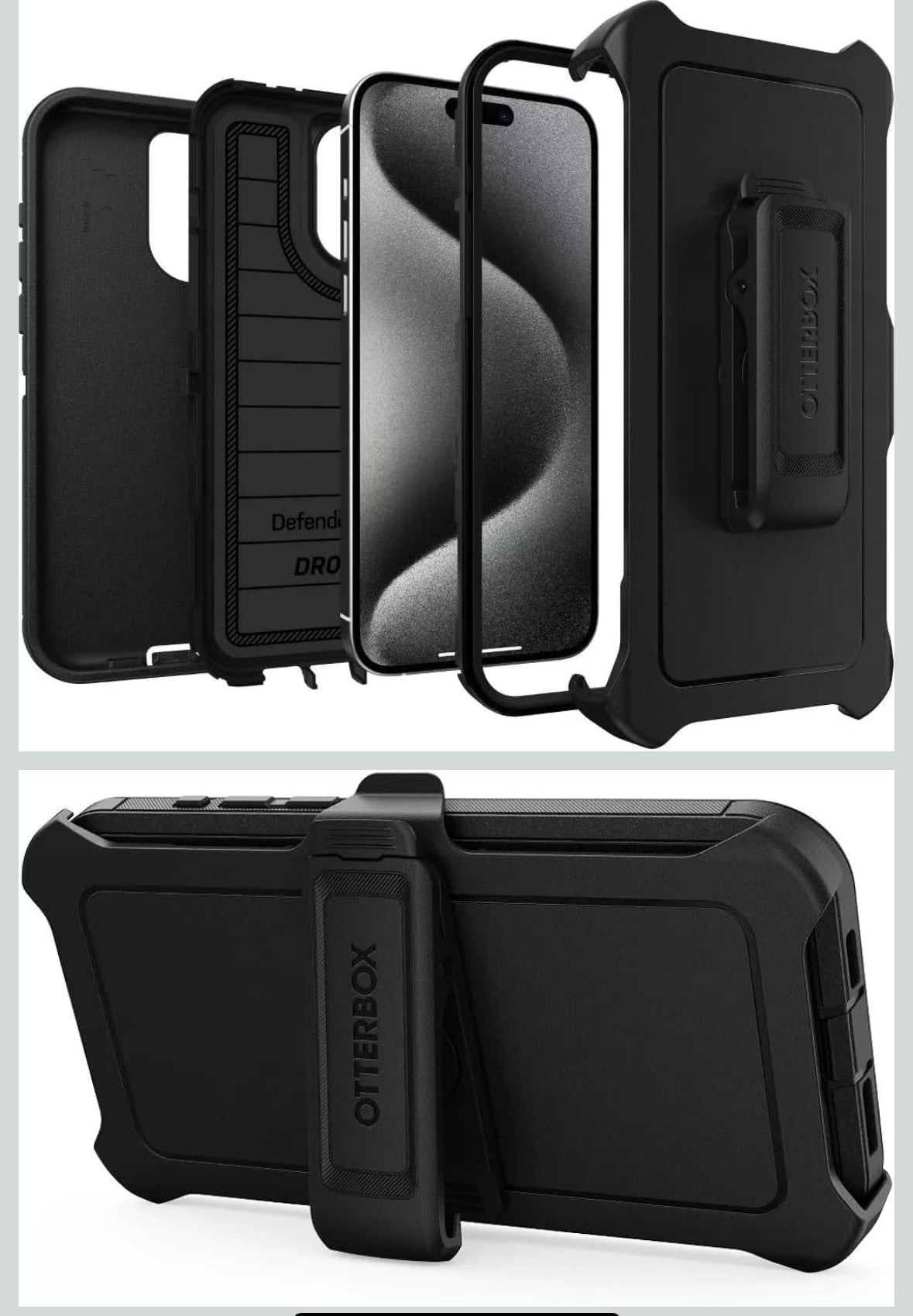 OTTERBOX DEFENDER IPHONE CASE BLACK