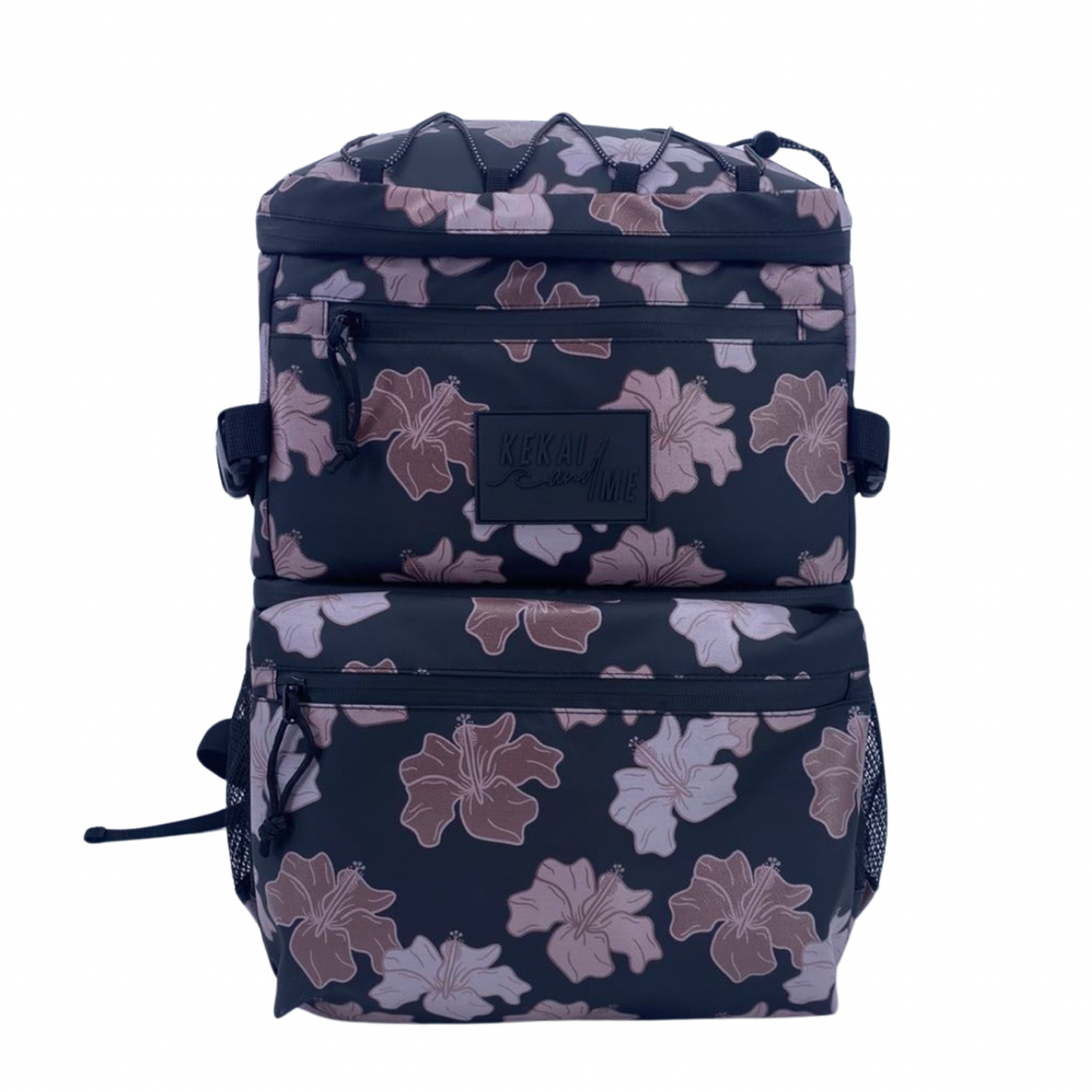 MAUVE HIBISCUS COOLER BACKPACK