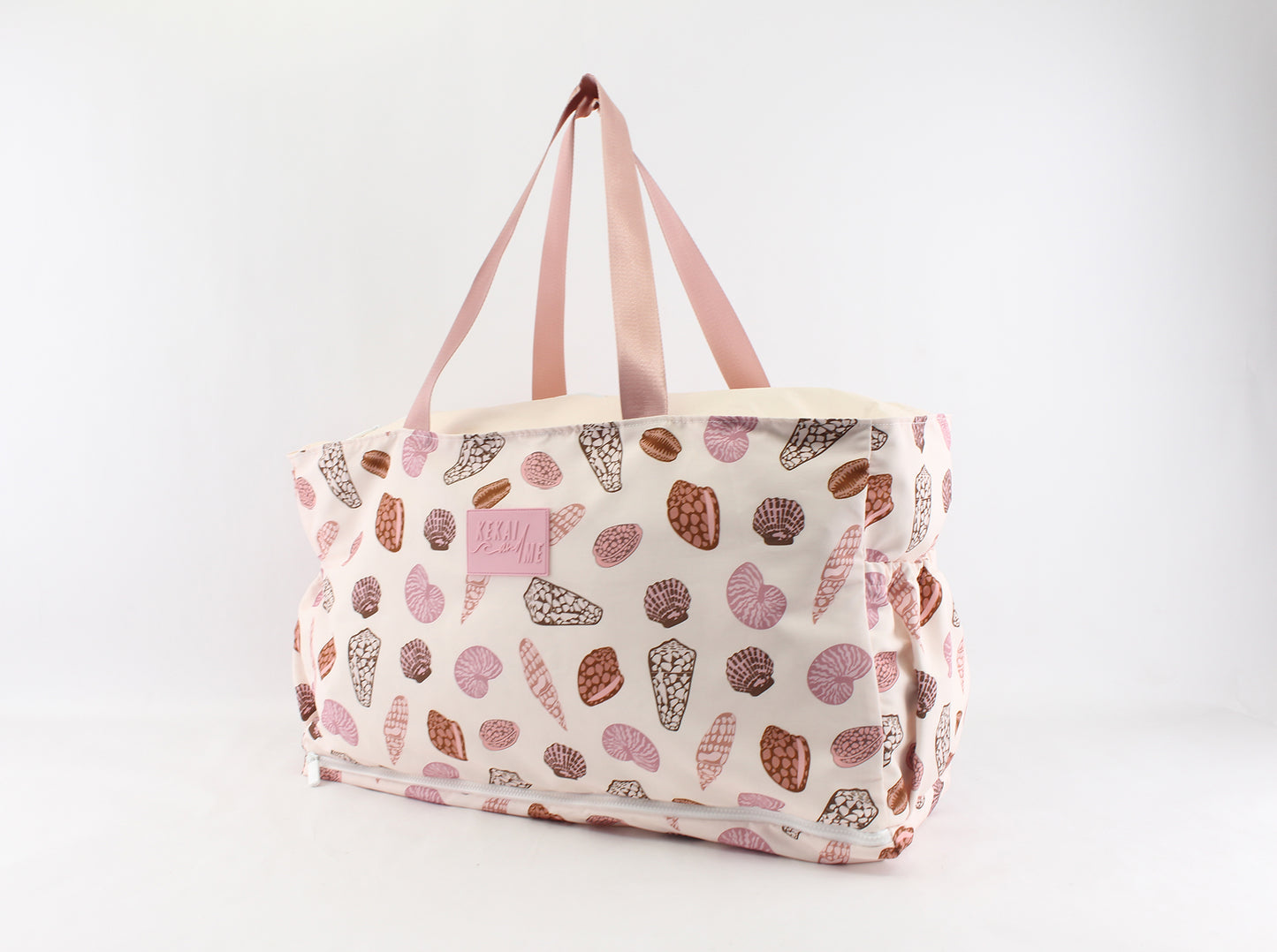 SEASHELLS SAND FREE TOTE BAG W/ POUCH