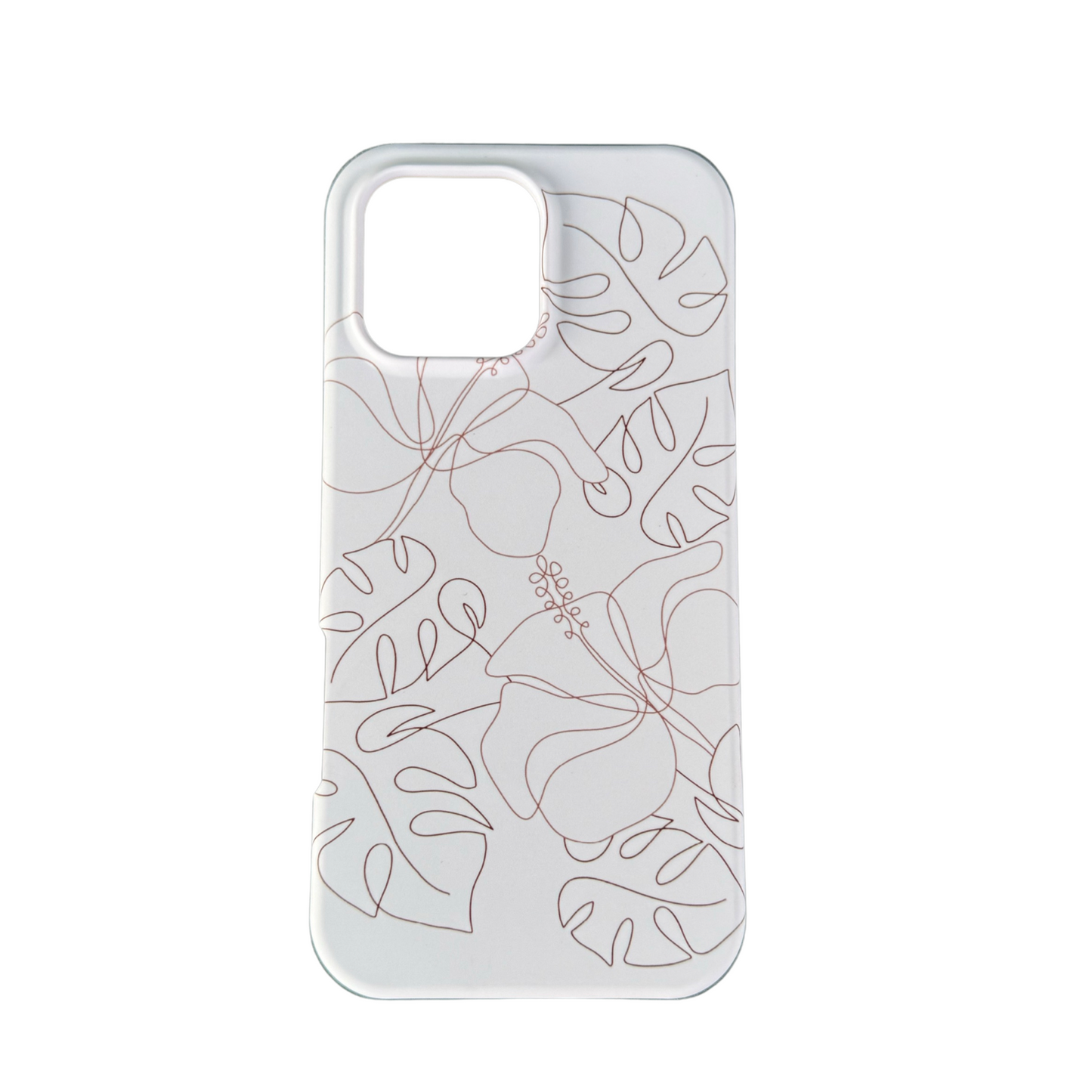 MONSTERA HIBISCUS IPHONE CASE