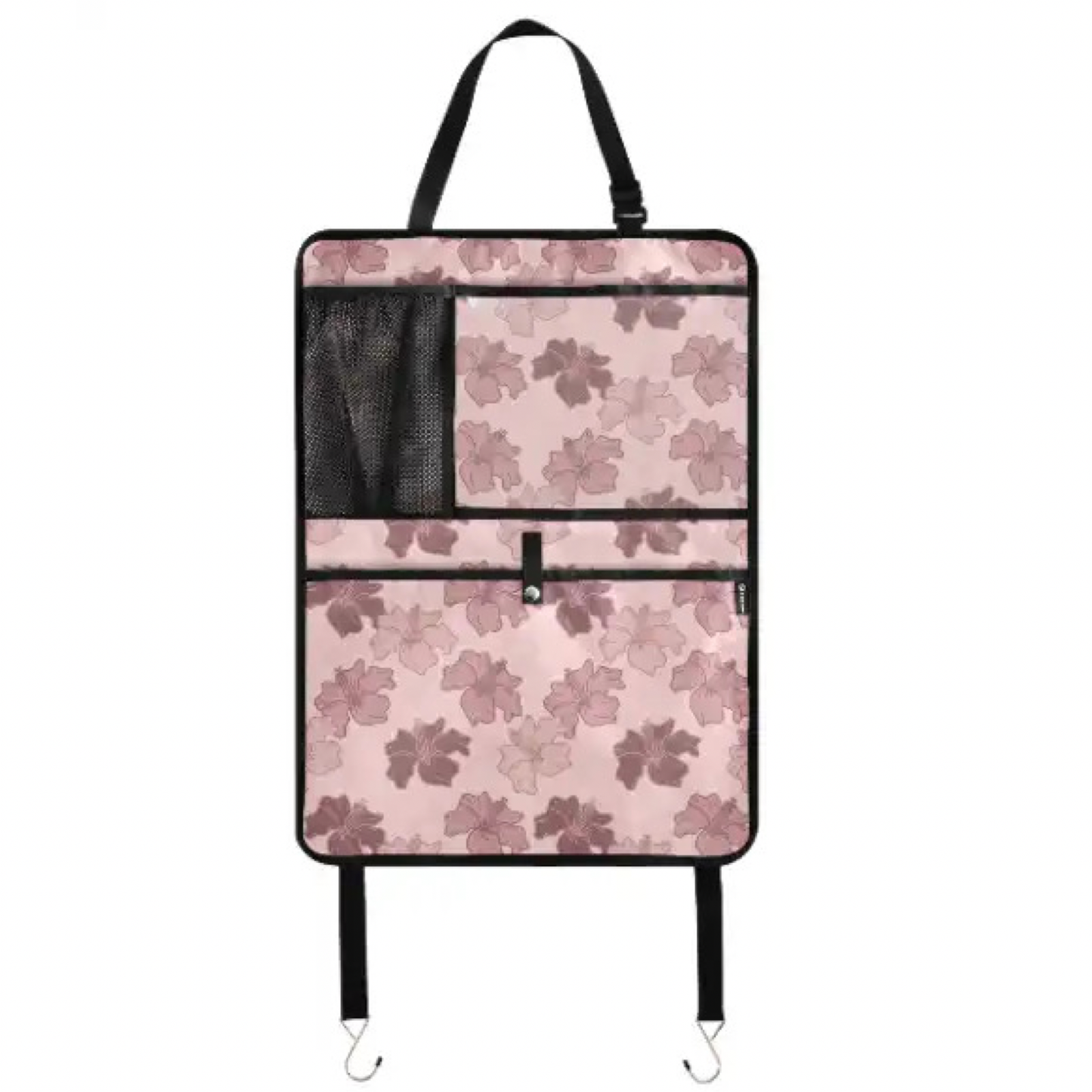 MAUVE HIBISCUS BACK SEAT CAR ORGANIZER