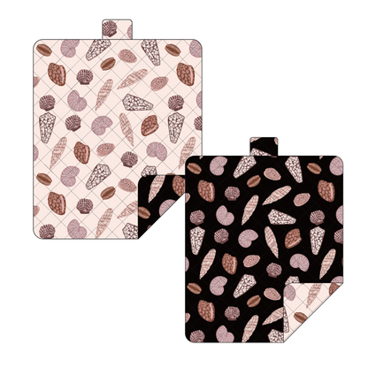 SEASHELLS REVERSIBLE PICNIC/ BEACH BLANKET