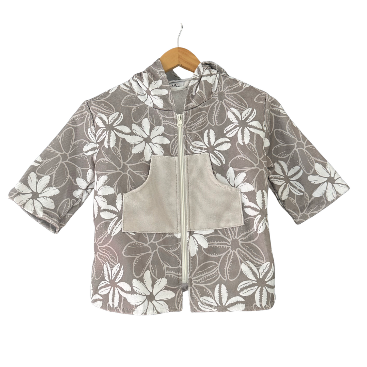 TIARE COWRIE HOODED PONCHO TOWEL