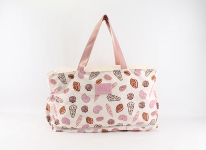 SEASHELLS SAND FREE TOTE BAG W/ POUCH