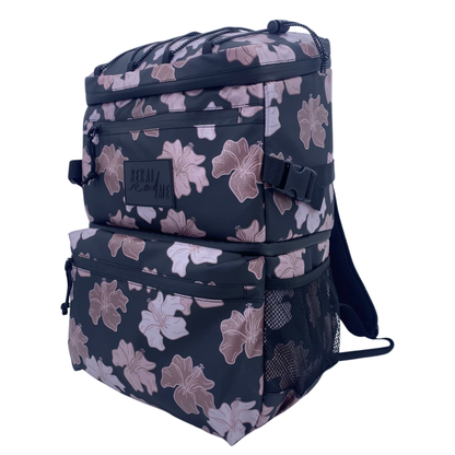 MAUVE HIBISCUS COOLER BACKPACK