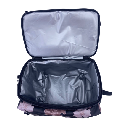 MAUVE HIBISCUS COOLER BACKPACK