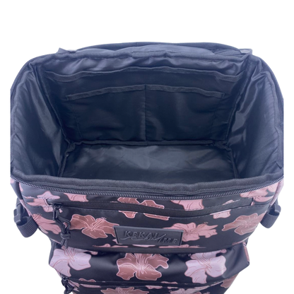 MAUVE HIBISCUS COOLER BACKPACK