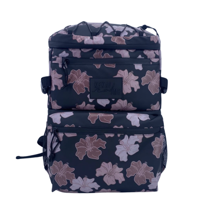 MAUVE HIBISCUS COOLER BACKPACK